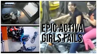 Epic Activa Girls Fails || Indian Girls Funny Scooty Fails ||Reviewed by CrazyCodi