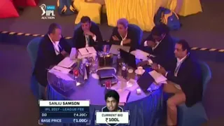 SANJU SAMSON IPL AUCTION 2018 MI VS RR BIDDING WAR 🔥