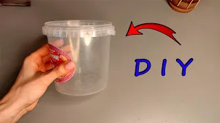 🔊 Never throw away the plastic bucket  DIY DECOR