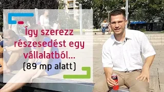 Részvényvásárlás 89 mp alatt: Így szerezhetsz részesedést egy vállalkozásban!