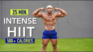 25 MINUTE FULL BODY HIIT WORKOUT / FAT BURNING (NO EQUIPMENT) | ASH FITNESS