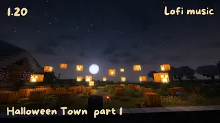 Minecraft Relaxing Longplay - Halloween Town Part 1 - (No Commentary) 1.20 🍀
