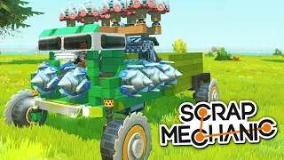 Построил ГОРНОДОБЫВАЮЩИЙ КОМБАЙН в SCRAP MECHANIC