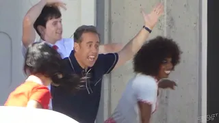 Jerry Seinfeld at UC Irvine: film shoot of “Unfrosted: The Pop-Tart Story”