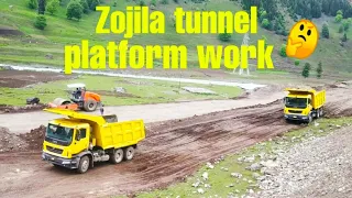 Zojila Tunnel platform work🤫