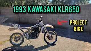 1993 Kawasaki KLR650 Project Bike - Part 1 Clean Up and Inspection