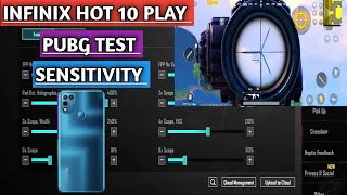 infinix hot 10 play pubg test and sensitivity pubg mobile