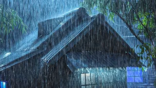 All you need to Fall Asleep Fast, Deep Sleep | Sound Thunderstorm Rain on Tin Roof & Mighty Thunder