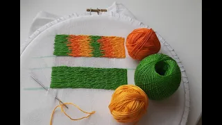 Вышивка гладью для начинающих. Первые шаги. Урок 2. Stitch embroidery for beginners. Lesson 2.