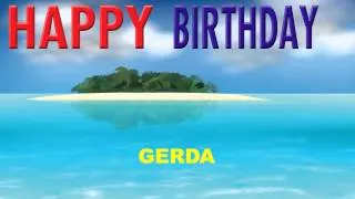 Gerda   Card Tarjeta - Happy Birthday