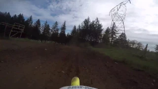 Onboard with Parker #211 at Washougal MX Park in the 50cc Open on 4.29.17