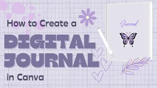 How to create a digital journal in Canva for free