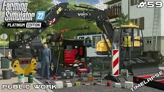 INSTALLING GRAPPLE ON THE VOLVO ECR145EL EXCAVATOR | Public Work | Farming Simulator 22 | Episode 59