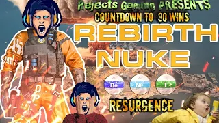 LIVE - WARZONE COUNTDOWN TO 30 WINS TO NUKE REBIRTH ISLAND RESURGENCE #warzone #MW3 #callofduty