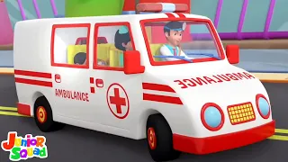 Wheels On The Ambulance, Safety Song and Kindergarten Rhyme for Babies