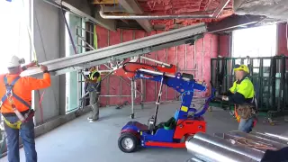 The Glass Racking Company KS400 robot curtainwall installation