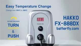 HAKKO FX-888DX, new soldering station, now with rotary encoder for precise temperature control