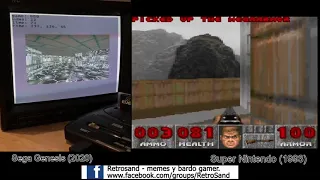 Doom 16 bits: Genesis/Megadrive vs Snes compared.