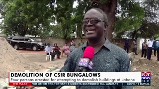 CSIR Bungalows: Four persons arrested for attempting to demolish buildings at Labone (31-8-20)