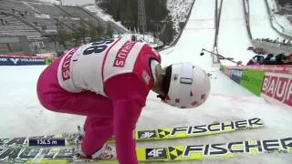 Kamil Stoch - 134,5 m - Lahti 2014 - II seria, WYGRANA [HD]