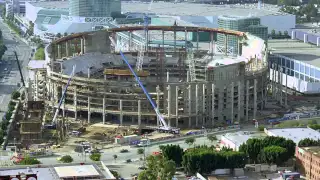 STAPLES Center Construction Timelapse