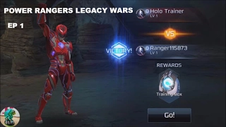 POWER RANGERS LEGACY WARS Ep.1 Training Pit Completed
