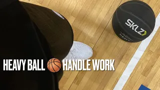Ball Handling drills with a heavy ball