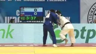 Otgontsetseg GALBADRAKH (MGL) - Ebru ŞAHİN (TUR)  2014 Judo Grand Prix Ulaanbaatar