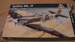 A look at Italeri kit of a Spitfire Mk.IX in 1:72 scale