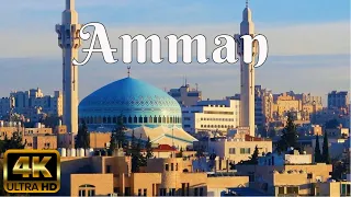 Amman 4K - driving downtown - Jordan in sunrise