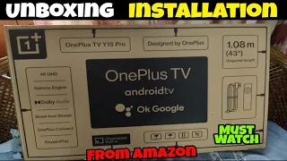 OnePlus 43Y1S Pro Tv Unboxing | OnePlus 43inch Y Series 4k Tv