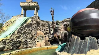 FUGA DA ATLANTIDE [4K] - Gardaland (2024) - POV front seat on ride