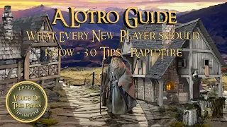 What Every New LOTRO Player should know - 30 Tips - RapidFire | A LOTRO Guide.