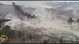 Durban beach  closed due to high waves |Dramatic aerial video  |Door step info