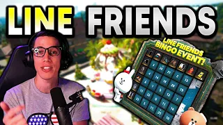 PUBG ADDS LINE FRIENDS & FREE SKINS | HOW TO PLAY LINE FRIENDS BINGO