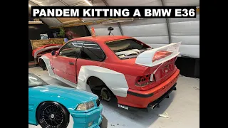 PANDEM KITTING ANOTHER BMW E36 | 12K Build off Challenge!