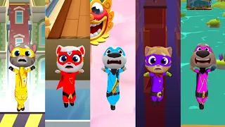 Talking Tom Hero Dash All Ultra Heroes Failed From Sliding Walls New Character Funny Fails Gameplay