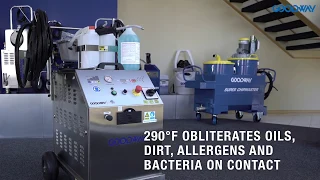 Goodway Technologies GVC-18000/GVC-36000 Dry Steam Cleaners - Allergen and Soils Removal