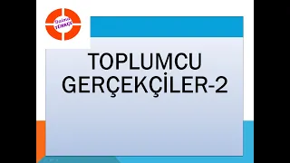 Toplumcu Gerçekçiler - Roman-Hikaye - 2 / 20 dk