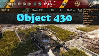 Object 430 🔝 7941 dmg, 1842 exp, 6 kills, Lehvaslaiho's Medal, High Caliber 🔝 World of Tanks ✔️