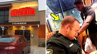 Outback Steakhouse Manager Kicks Out Uniformed Officer & His Wife. Cop's Reaction Is Shocking!