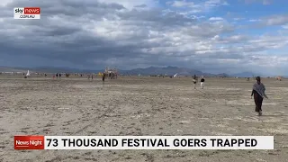 Dangerous weather at Burning Man leaves thousands trapped