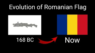 Evolution of Romanian Flag