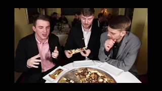 Mr.Beast eats a 70,000$ dollar golden pizza!!