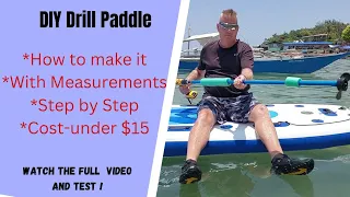 DIY Drill Paddle How to make it