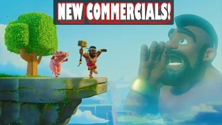 Clash of Clans - "NEW ANIMATED COMMERCIALS!" Shocking Moves + Balloon Parade + Ride of the Hog Rider
