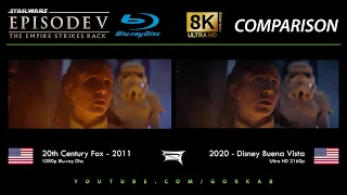 Blu-ray Versus - Star Wars Episode V The Empire Strikes Back (2011 vs 2020) 8K ULTRA HD Comparison