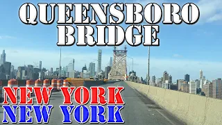 Queensboro Bridge - Queens to Manhattan - New York City - 4K Infrastructure Drive