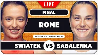 SWIATEK vs SABALENKA • WTA Rome 2024 Final • LIVE Tennis Play-by-Play Stream