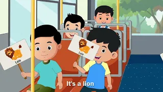 Jungle Song I Rhymes English I School Children's Visit Jungle | MellyKidsTv
